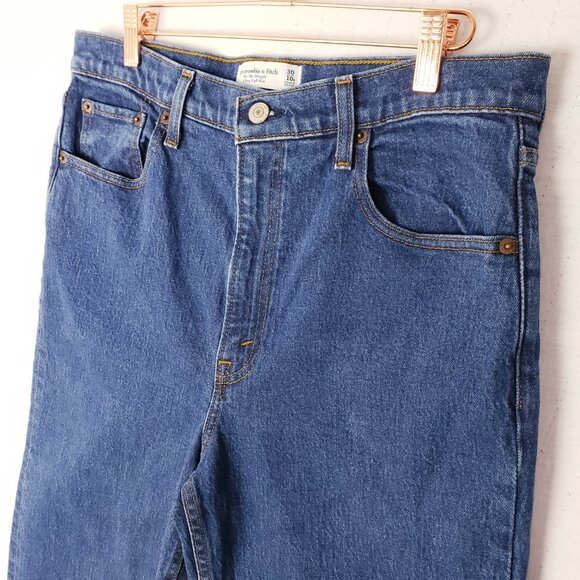 Abercrombie & Fitch 90s Straight Jean Ultra High Rise size 30/10 Reg - Picture 13 of 14
